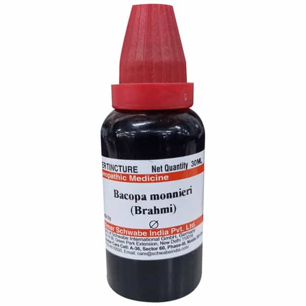 Dr. Willmar Schwabe India Bacopa Monnieri Brahmi Mother Tincture Q 30 Ml