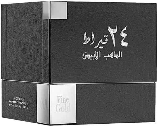 Lattafa 24 Carat White Gold Long Lasting Imported Eau De Perfume 100Ml
