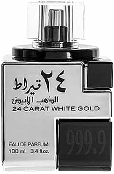 Lattafa 24 Carat White Gold Long Lasting Imported Eau De Perfume 100Ml