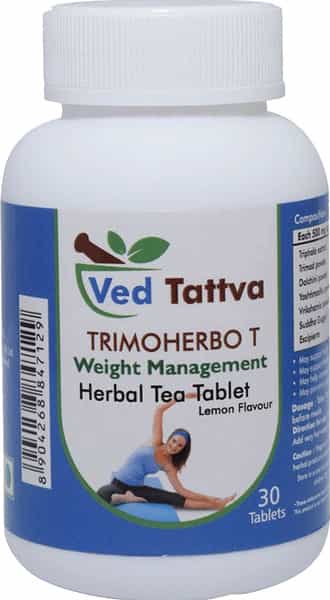 Ved Tattva Trimo Herbo T 30 Tea Tablets Natural And Pure Herbal Weight Mgmt Formula (Pack Of 2)