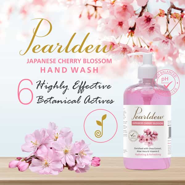 Pearldew Japanese Cherry Blossom Hand Wash 500 Ml | Neem & Tulsi (Pack Of 1)
