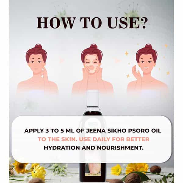 Jeena Sikho Psoro Oil | Herbal Skin Care Supplement | Skin Wellness | 100Ml