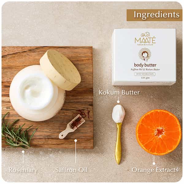 Maate Baby Body Butter Deep And Long Lasting Baby Moisturiser Radiant Baby Skin - 150 Gm