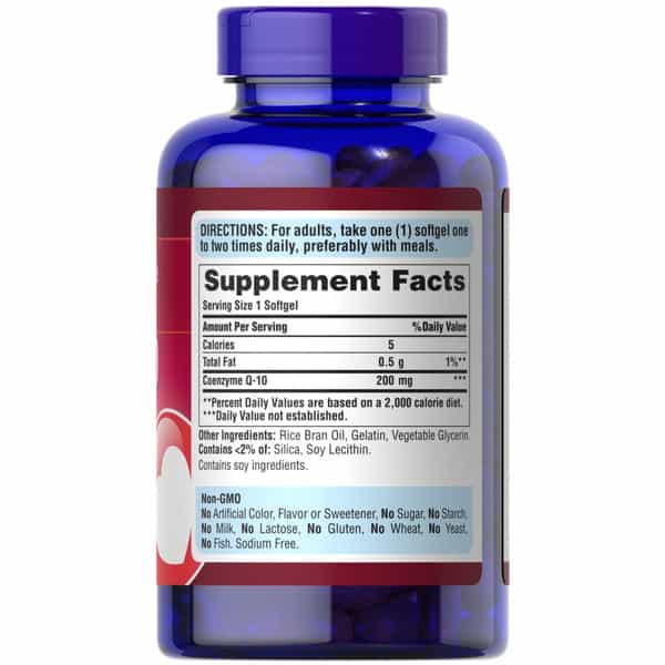 Puritan's Pride Coq10 200Mg | Supports Heart Health | 240 Rapid Release Softgels