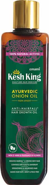 Kesh King Ayurvedic Onion Oil Reduces Hairfall & Dandruff Aids Hair Growth 100Ml