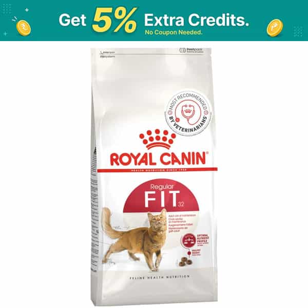 Royal Canin Fit 32 Regular Powder Adult Cat Food | 4 Kg | Dry Food | Supports Weight Management
