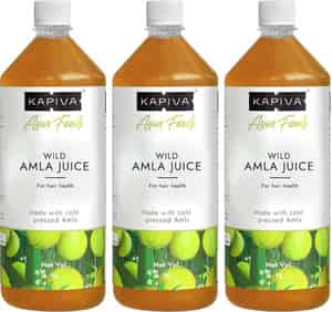 Kapiva Wild Amla Juice (3l)|cold-pressed Amlas|helps Boosts Skin, Hair Health, & Detox - Saver Pack