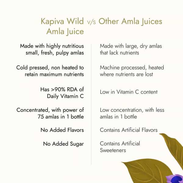 Kapiva Wild Amla Juice (3L)|Cold-Pressed Amlas|Helps Boosts Skin, Hair Health, & Detox - Saver Pack