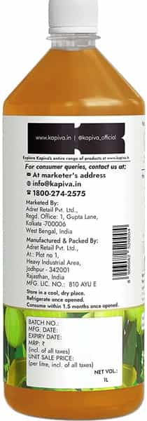 Kapiva Wild Amla Juice (3L)|Cold-Pressed Amlas|Helps Boosts Skin, Hair Health, & Detox - Saver Pack