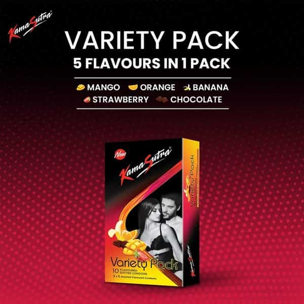 Kamasutra Multi Flavour Packet Of 10 Condoms