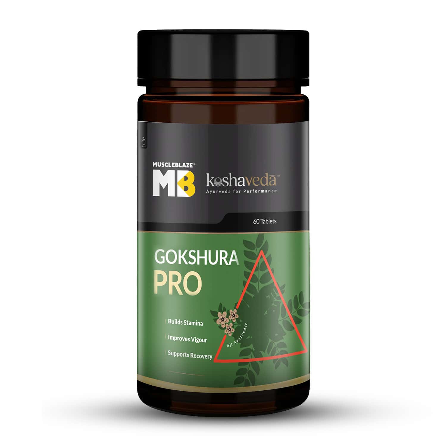 Koshaveda By Muscleblaze Gokshura Pro (60 Tablets) | With 6 Ayurvedic Herbs