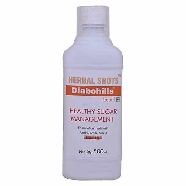 Herbal Hills Diabohills Shots Sugar Free Syrup 500 Ml