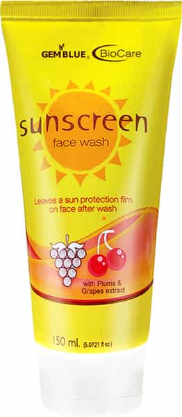 Gemblue Biocare Sunscreen Face Wash 150Ml