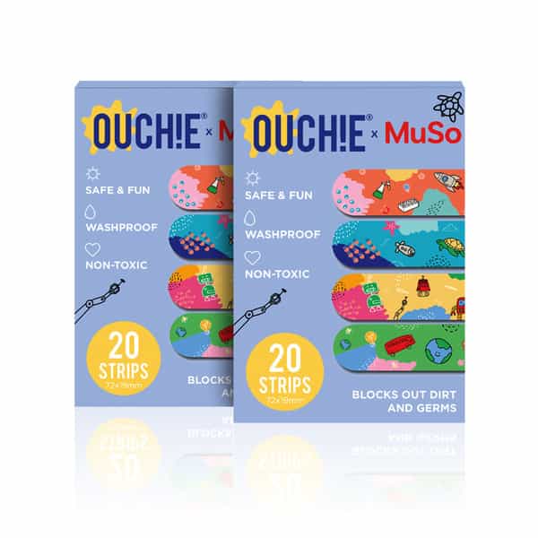 Ouchie X Muso Non-Toxic Printed Bandages Combo Pack (40 Pack)