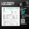Nutrabay Pure Pea Protein Isolate 25.3g Protein 4g Bcaa 15 Servings Jar 500 Gm