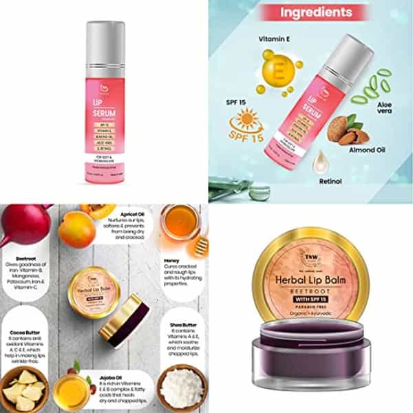 Tnw The Natural Wash Beetroot Lip Balm And Lip Serum For Soft & Glossy Lips