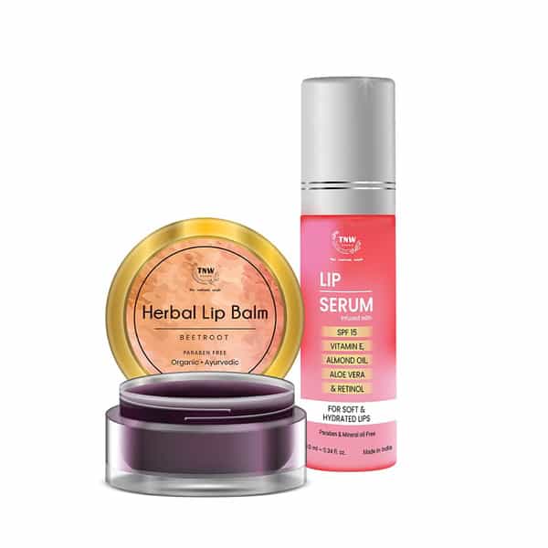 Tnw The Natural Wash Beetroot Lip Balm And Lip Serum For Soft & Glossy Lips