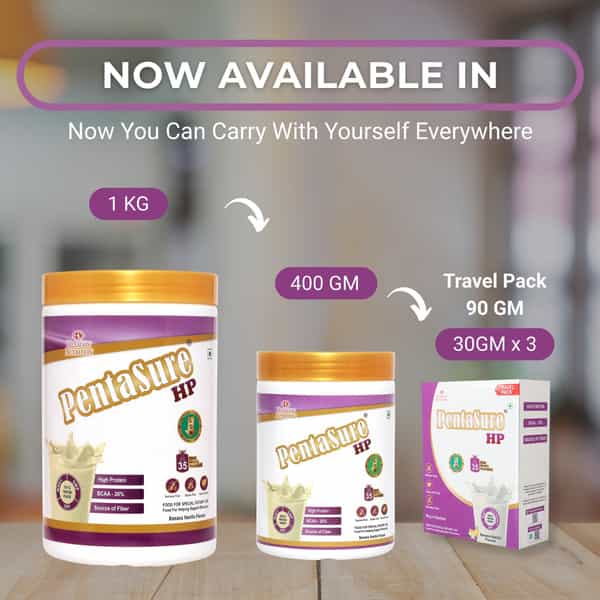 Pentasure Hp Whey Protein Powder | Banana Vanilla Flavor | Jar 1 Kg