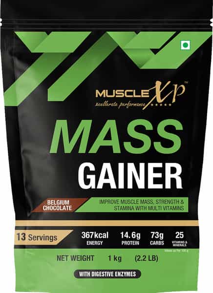 Musclexp Mass Gainer With 25 Vitamins And Minerals Protein Muscle Mass Gainer 1Kg Pouch (2.2 Lb)