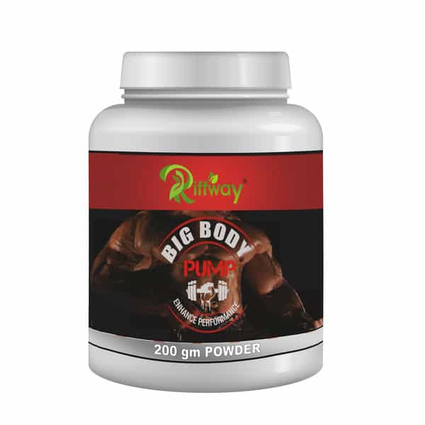 Riffway Big Body Pump Weight Gain Powder | Achieve Your Weight Gain Goals 100% Ayurvedic (1X200gm)