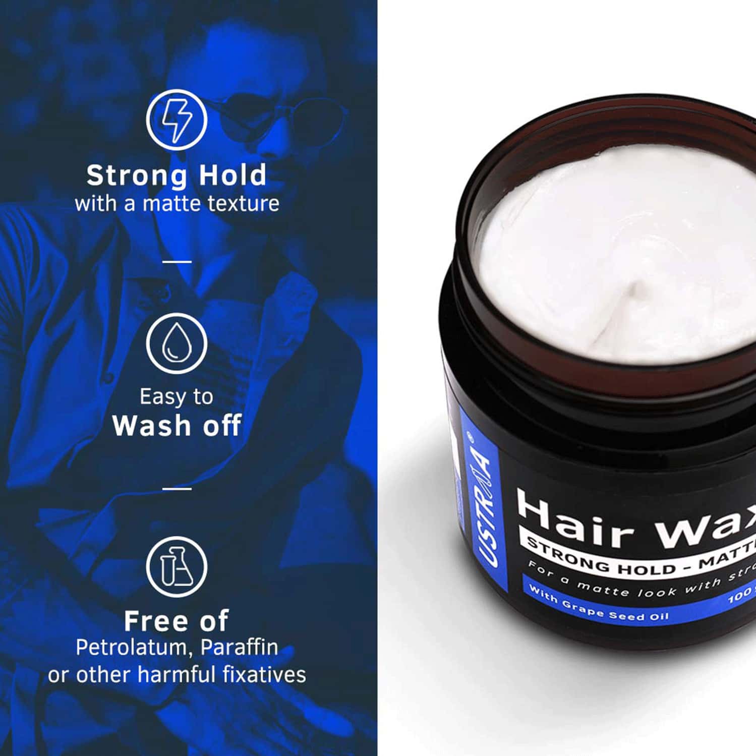 Buy USTRAA HAIR WAXMATTE LOOK 100 GM Online & Get Upto 60 OFF at