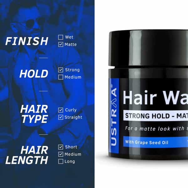 Ustraa Hair Wax-Matte Look - 100 Gm