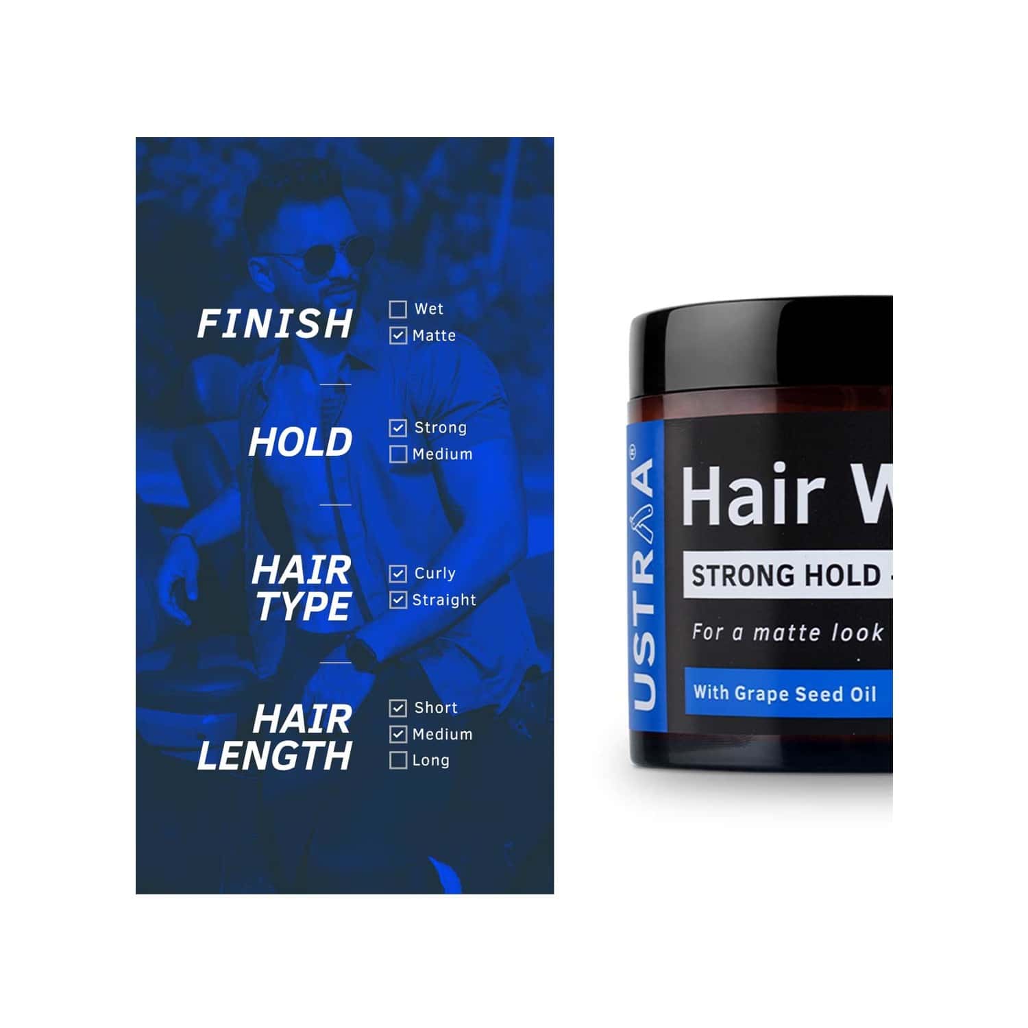 Buy USTRAA HAIR WAXMATTE LOOK 100 GM Online & Get Upto 60 OFF at