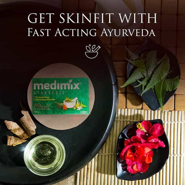Medimix Ayurvedic Classic 18 Herbs Soap | 125 G (Pack Of 8)