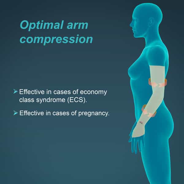 Tynor Compression Garment Arm Sleeve + Mitten (With Thumb) Beige Small Wide 1 Unit