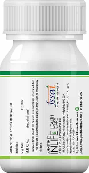 Inlife Super Antioxidant Supplement Lycopene Green Tea Milk Thistle Curcumin- 60 Veg Capsules
