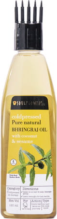 Soulflower Natural Bhringraj Oil Coconut And Sesame -120 Ml