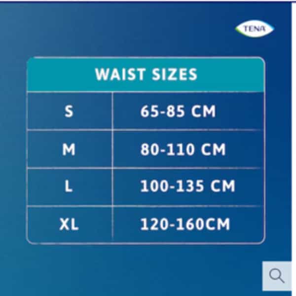 Tena Normal Pants Style | Adult Diaper Size(S) | Unisex | 25.59-33.46 Inch | 65-85Cms - 15N