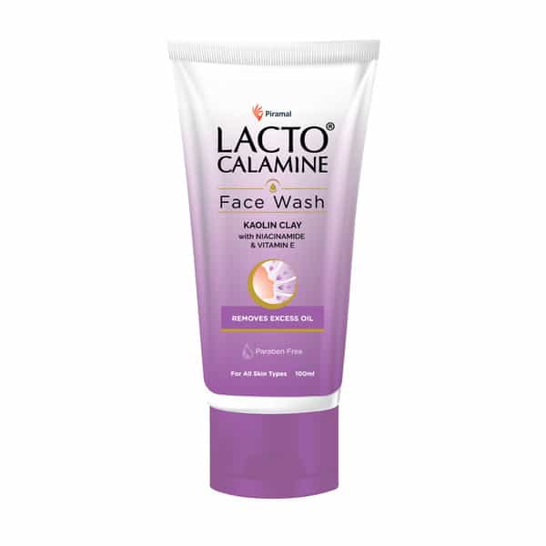 Lacto Calamine Face Wash Kaolin Clay With Niacinamide & Vitamin E For All Skin Type 100Ml
