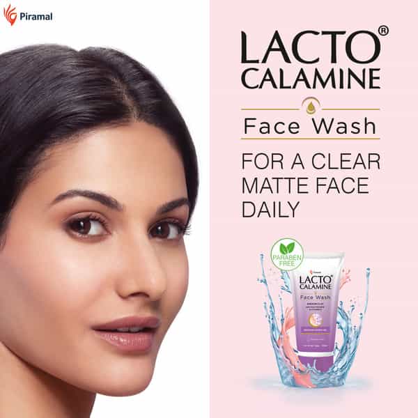 Lacto Calamine Face Wash Kaolin Clay With Niacinamide & Vitamin E For All Skin Type 100Ml