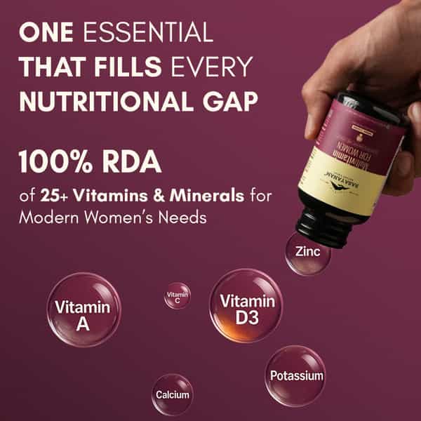 Rasayanam Multivitamin For Women | 55 Ingredients | Energy | Skin & Immunity 60 Tablets (Pack Of 1)