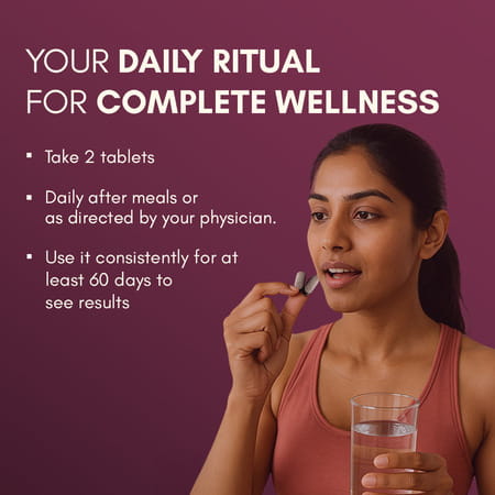 Rasayanam Multivitamin For Women | 55 Ingredients | Energy | Skin & Immunity 60 Tablets (Pack Of 1)