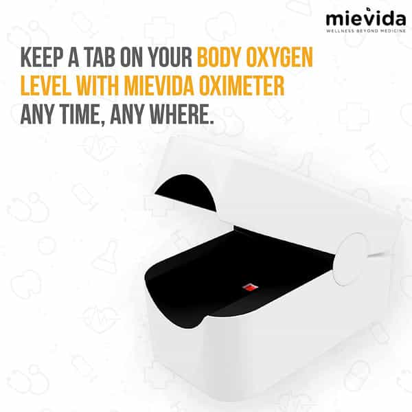 Mievida Finger Tip Pulse Oximeter (Fda & Ce Approved) With Oled Display (White)