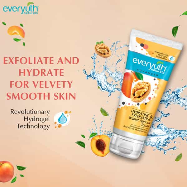 Everyuth Naturals Hydrating And Exfoliating Walnut Apricot Scrub 25 Gm