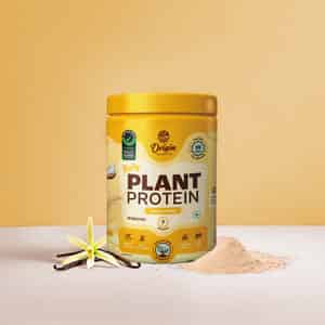 Origin Nutrition 100% Natural Vegan Plant Protein Powder Vanilla Flavour Gmo Jain 7 Servings 274g