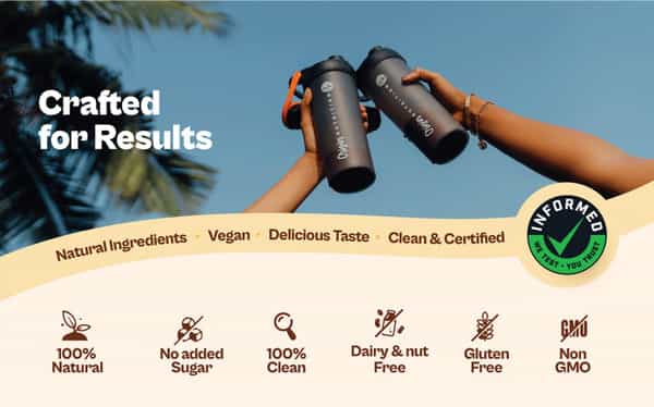 Origin Nutrition 100% Natural Vegan Plant Protein Powder Vanilla Flavour Gmo Jain 7 Servings 274G