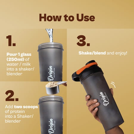 Origin Nutrition 100% Natural Vegan Plant Protein Powder Vanilla Flavour Gmo Jain 7 Servings 274g