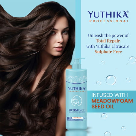 Yuthika Professional Ultracare Sulfate Free Shampoo 1000Ml | Hair Repair Keratin Shampoo