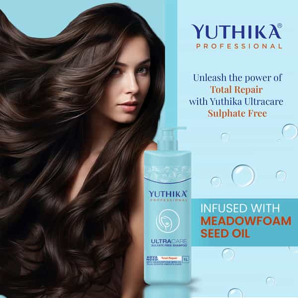 Yuthika Professional Ultracare Sulfate Free Shampoo 1000Ml | Hair Repair Keratin Shampoo