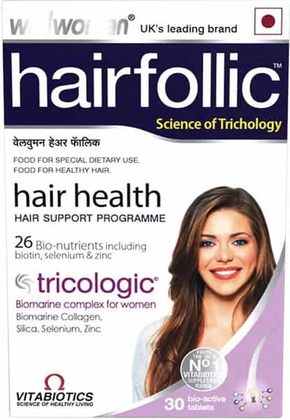 Wellwoman Hairfollic Hair Supplement Tablet With Wellman 30 Tablet Free