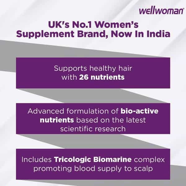 Wellwoman Hairfollic Hair Supplement Tablet With Wellman 30 Tablet Free