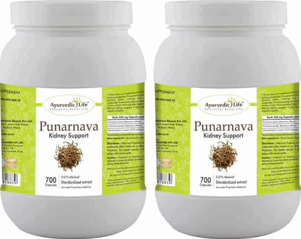 Ayurvedic Life Punarnava 700 Capsules Value Pack Of 2
