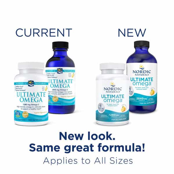 Nordic Naturals Ultimate Omega 3 Fatty Acids Liquid Fish Oil For Men & Women 2840 Mg Epa & Dha 8 Oz