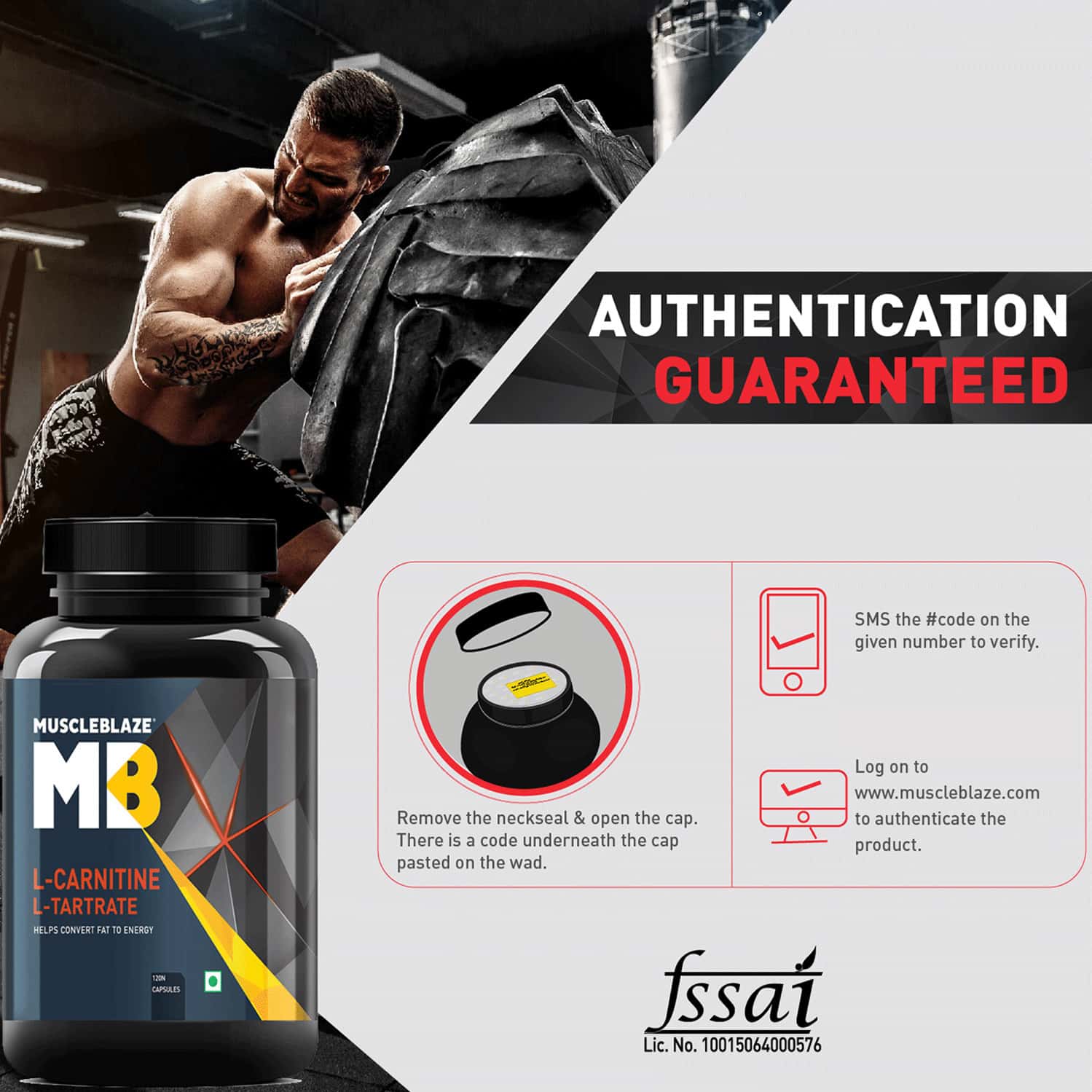 Buy MUSCLEBLAZE LCARNITINE LTARTRATE 120 CAPSULES Online & Get Upto