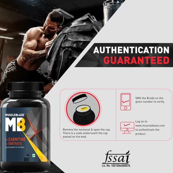 Muscleblaze L-Carnitine L-Tartrate 120 Capsules
