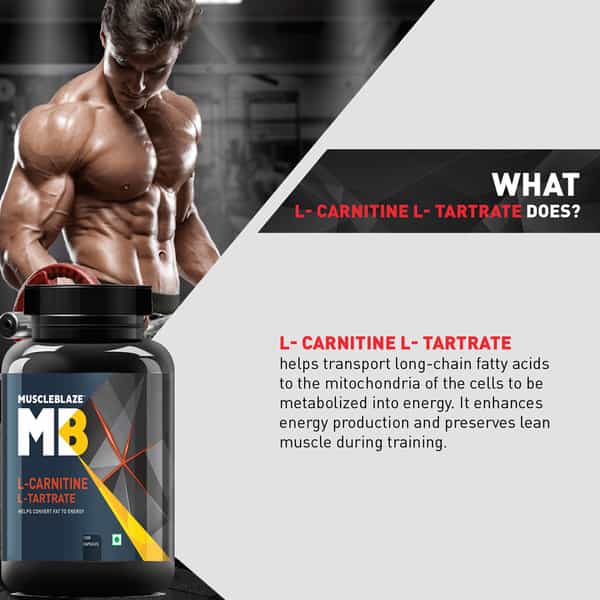 Muscleblaze L-Carnitine L-Tartrate 120 Capsules